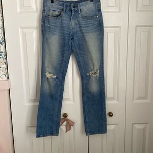 Bonobos Men's Slim Jeans Light Wash Distressed 29x32‎